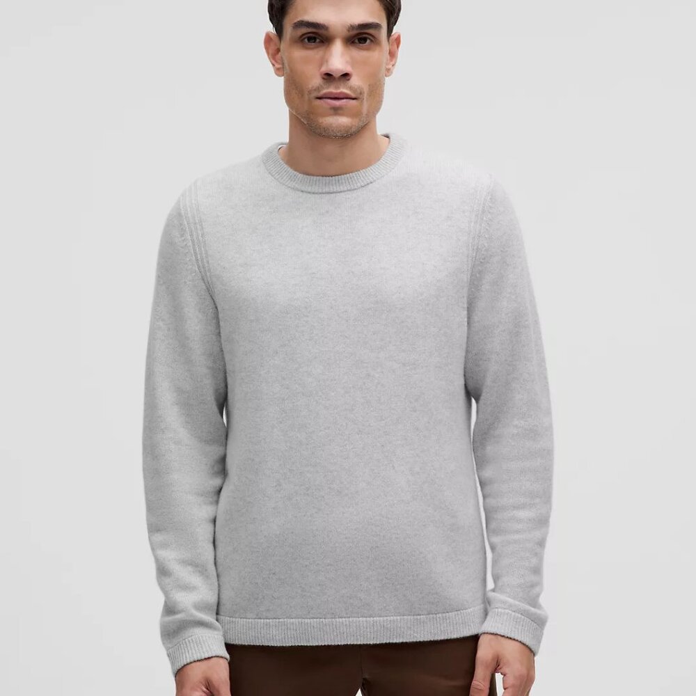lululemon New Venture Cashmere Crewneck Sweater Mens Size Small